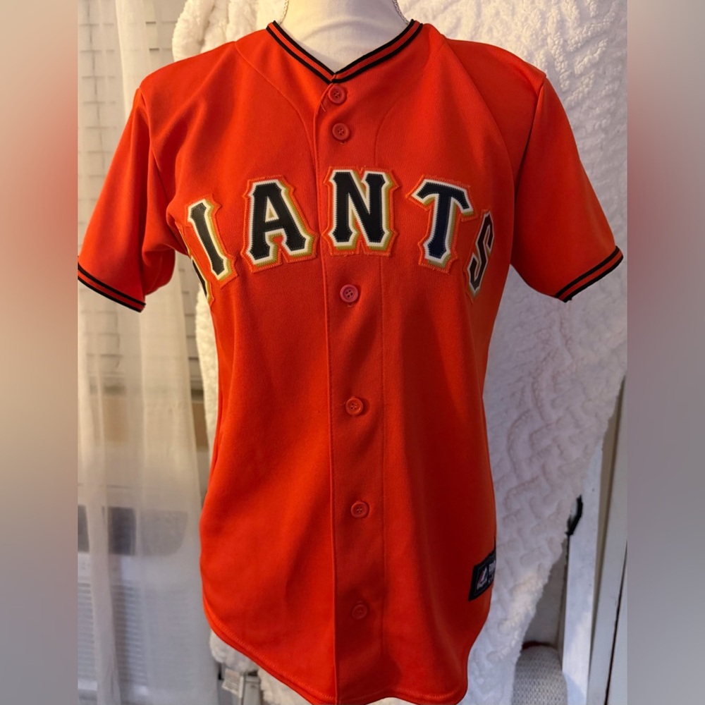 Majestic Orange Giants Kids Jersey